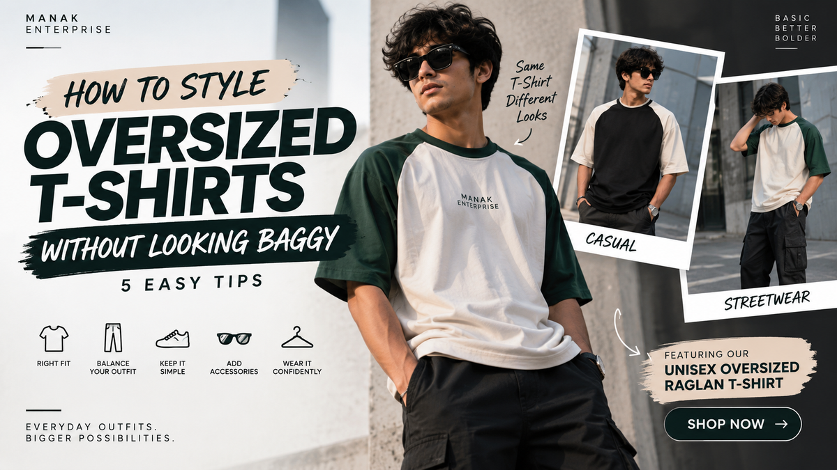 How to Style Oversized T-Shirts Without Looking Baggy