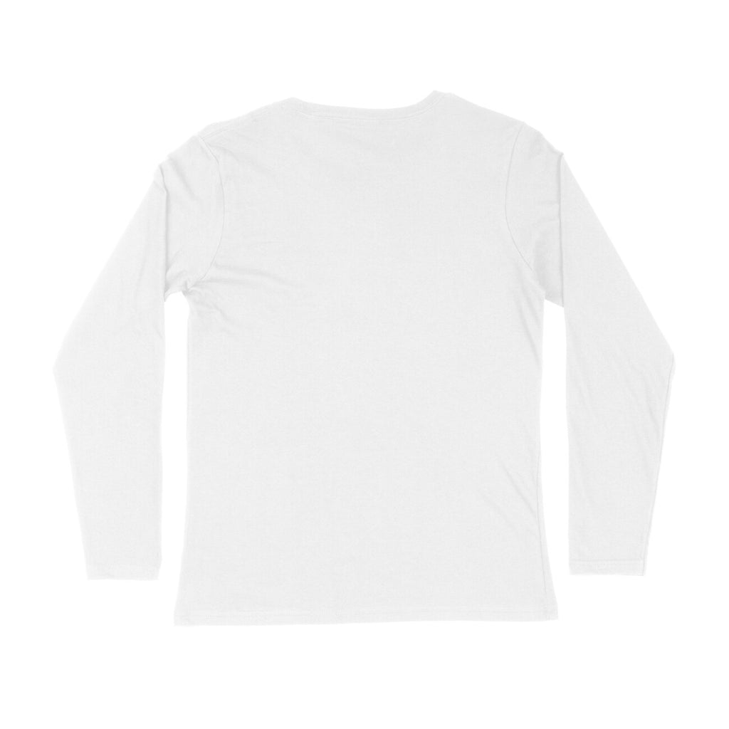 Stay Positive White Full Sleeve T-Shirt | Motivational Graphic Tee | Premium Cotton Comfort